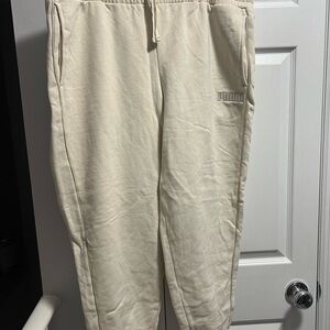 PUMA Men's Off-White Joggers